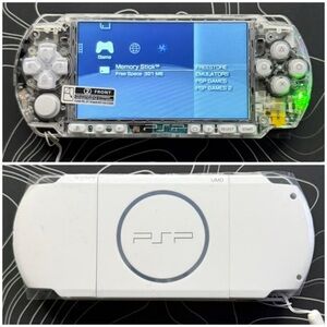 Sony PSP Transparent White Handheld Console